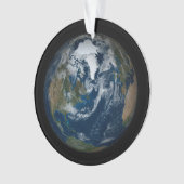 Erde mit Wolken und Meereis 2 Ornament (Vorderseite)