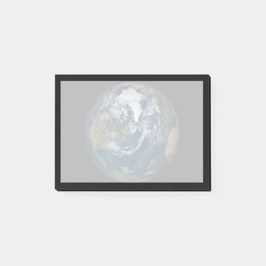 Erde mit Wolken und Meereis 2 Post-it Klebezettel (Vorderseite)