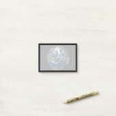 Erde mit Wolken und Meereis 2 Post-it Klebezettel (Auf Schreibtisch)