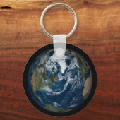 Erde mit Wolken und Meereis 2 Schlüsselanhänger (Rückseite)