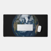 Erde mit Wolken und Meereis 2 Schreibtischunterlage (Tastatur & Maus)