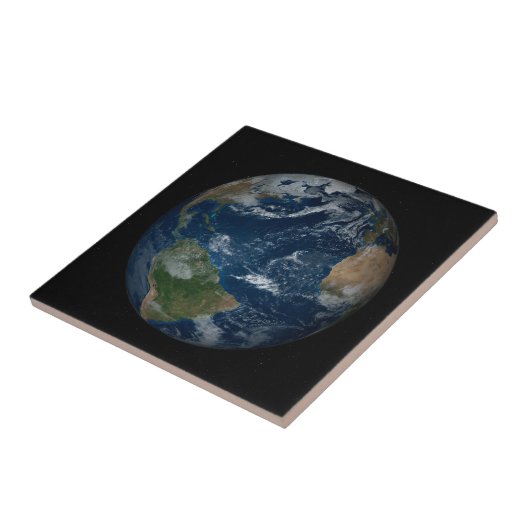 Erde mit Wolken und Meereis Fliese (Seite)