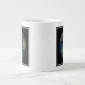 Erde mit Wolken und Meereis Jumbo-Tasse (Vorderseite)