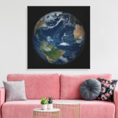 Erde mit Wolken und Meereis Leinwanddruck (Insitu (Wohnzimmer))