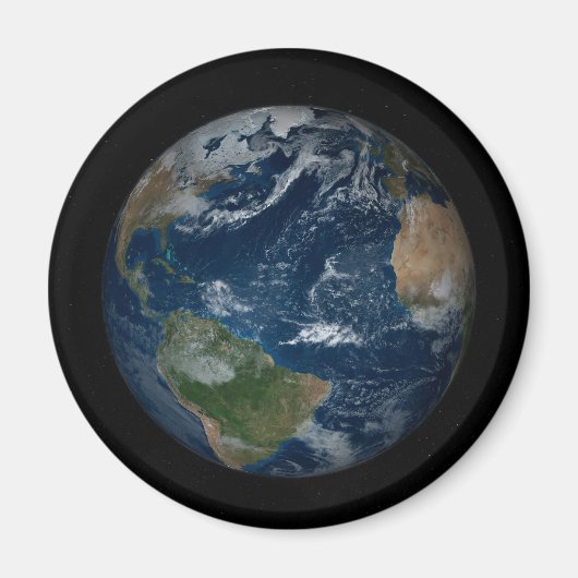 Erde mit Wolken und Meereis Magnet (Vorne)