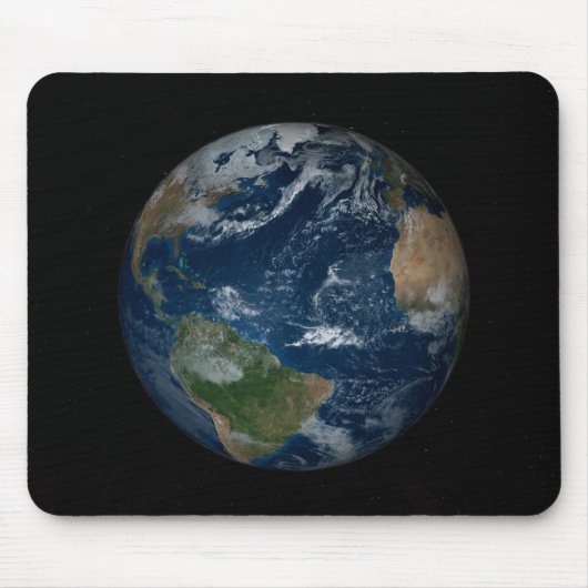 Erde mit Wolken und Meereis Mousepad (Vorne)