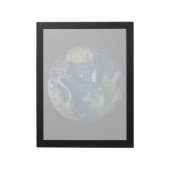 Erde mit Wolken und Meereis Notizblock (Rotiert)