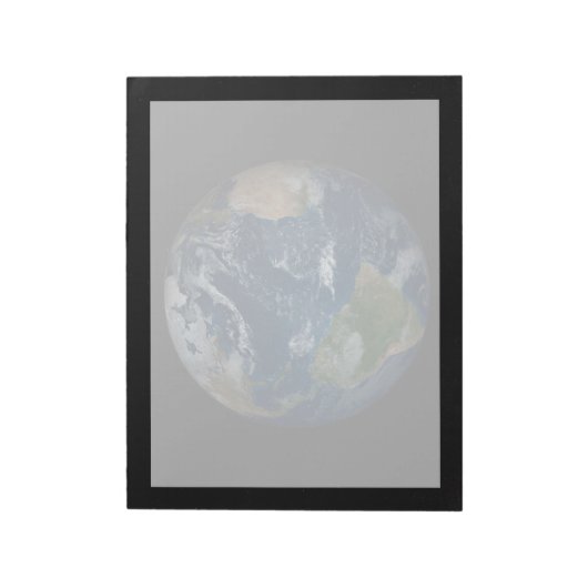 Erde mit Wolken und Meereis Notizblock (Rotiert)