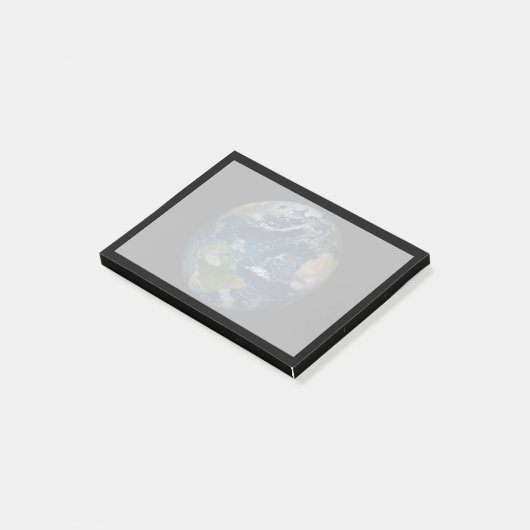 Erde mit Wolken und Meereis Post-it Klebezettel (angewinkelt)