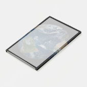 Erde mit Wolken und Meereis Post-it Klebezettel (angewinkelt)