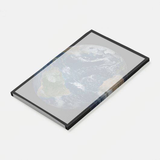 Erde mit Wolken und Meereis Post-it Klebezettel (angewinkelt)