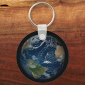 Erde mit Wolken und Meereis Schlüsselanhänger (Vorderseite)