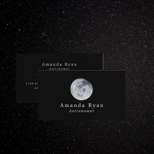 Erde Mond, Astronomie Visitenkarte