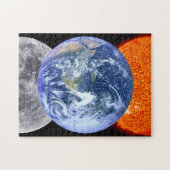 Erde, Mond u. Sun Puzzle (Horizontal)