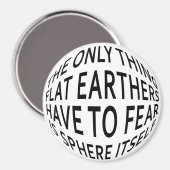 Erde nicht flach magnet (Vorderseite/Rückseite)