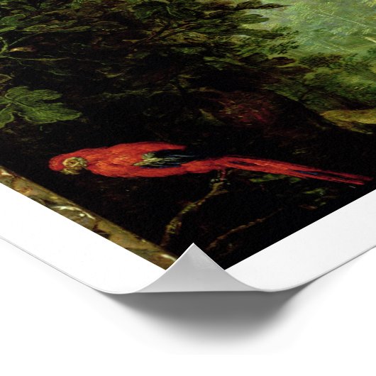 Erde oder Das irdische Paradies, Details von Adam  Poster (Ecke)