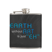 Erde ohne Kunst Flachmann (Vorderseite)