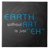 Erde ohne Kunst Fliese (Vorderseite)