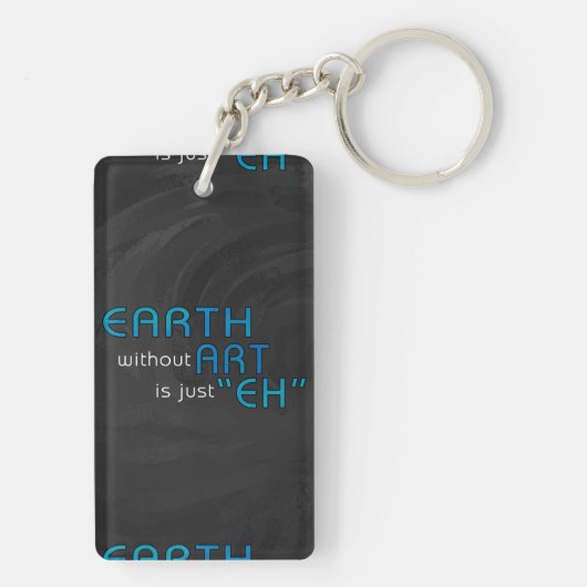 Erde ohne Kunst Schlüsselanhänger (Rückseite)