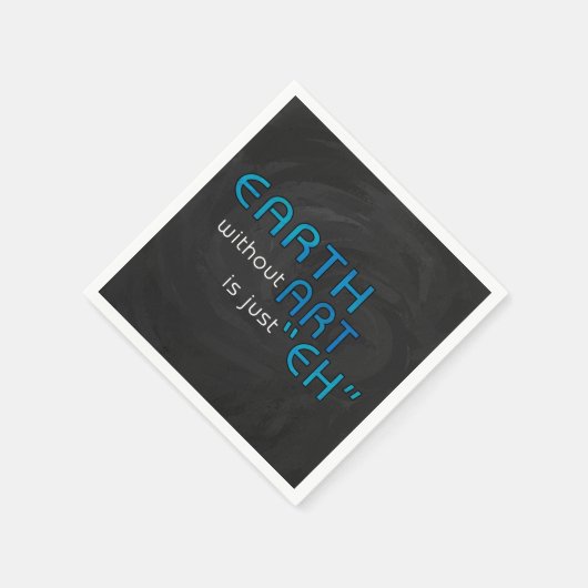 Erde ohne Kunst Serviette (Ecke)