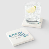 Erde ohne Kunst Steinuntersetzer (Seitenansicht)