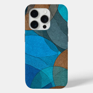 Erde & Ozean: Abstrakter Fluss in Blau und Braun Case-Mate iPhone Hülle