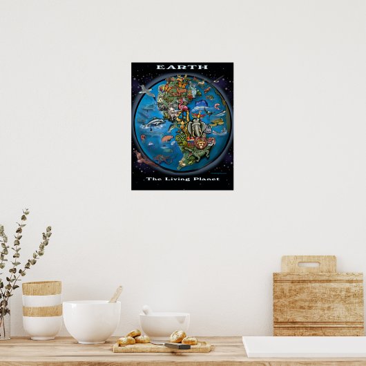 Erde Poster (Küche)