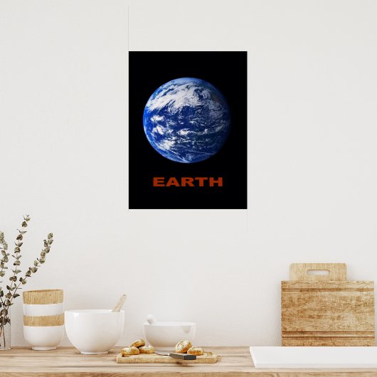 Erde Poster (Küche)