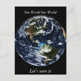 Erde Postkarte