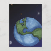 Erde Postkarte (Vorderseite)