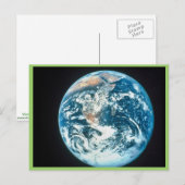 Erde Postkarte (Vorne/Hinten)