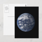 Erde Postkarte (Vorne/Hinten)