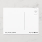Erde Postkarte (Rückseite)