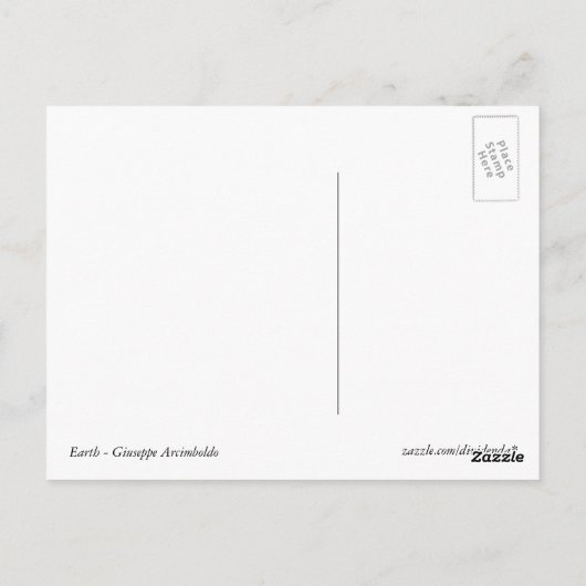 Erde Postkarte (Rückseite)