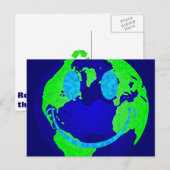 Erde Postkarte (Vorne/Hinten)