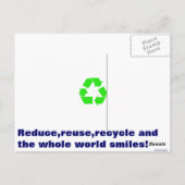 Erde Postkarte (Rückseite)