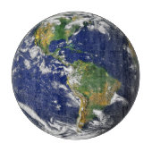 ERDE RAUM vom kundenspezifischen Schneidebrett (Vorderseite)