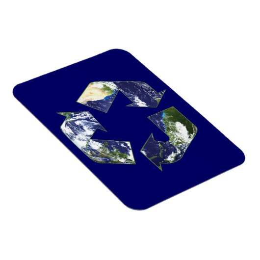 Erde - Recycelnd Magnet (Rechte Seite)
