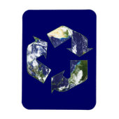 Erde - Recycelnd Magnet (Vertikal)
