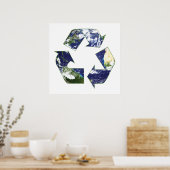 Erde - Recycelnd Poster (Küche)