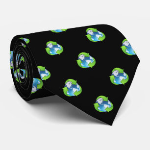Erde recycelt Umwelt-Krawatte Krawatte