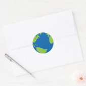 Erde Runder Aufkleber (Umschlag)