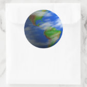 ERDE RUNDER AUFKLEBER (Tasche)