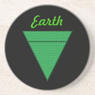 Erde Sandstein Untersetzer