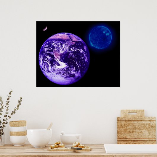 Erde, Sonne, Venus Poster (Küche)