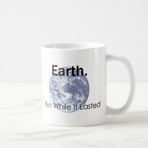 Erde: Spaß, während er Kaffee-Tasse dauerte Kaffeetasse