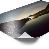 Erde spiegelt die Sterne Fotodruck (Ecke)