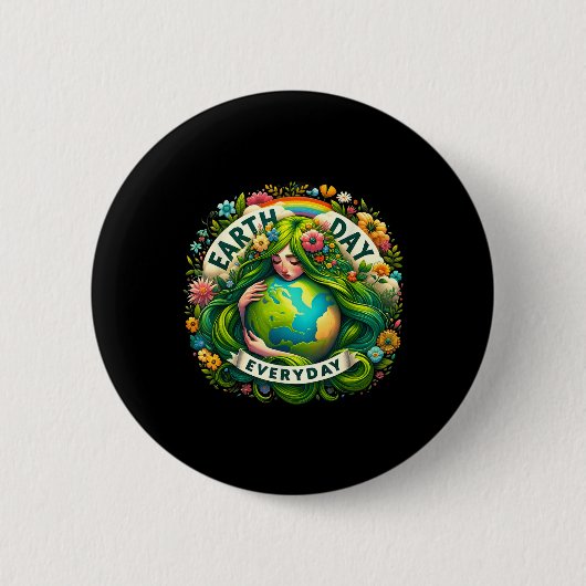 Erde Tag Alltag Mutter Natur Erde Muttererz Button (Vorderseite)