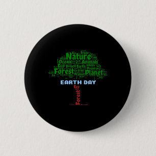 Erde-Tag-Baum Natur Recycle Planet Go Green Öko- Button