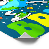 Erde Tag bruh lustig dabbing Erde Planet Poster (Ecke)